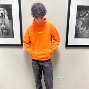 Lonely Ghost oragne and green hoodie